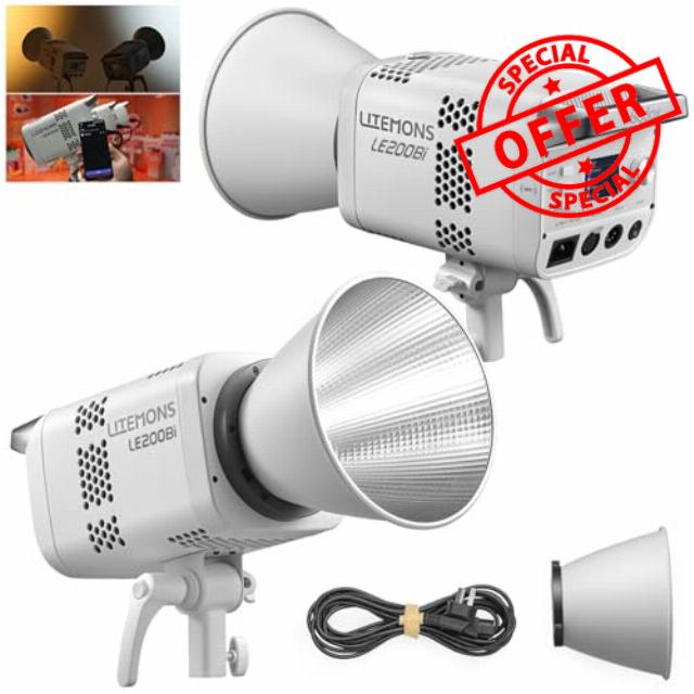Godox LE200Bi 220W Bi-Color COB LED Video Light with Bowens Mount