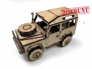 Landrover Defender 90 Self Assembly MDF Wooden Model Ki