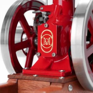 Mini Water-Cooled Single-Cylinder 4-Stroke Hit and Miss Internal Combustion Engine with Ignition System & Wooden Base