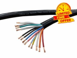 electrosmart 13 Core Heavy Duty 8 x 21 Amp 5 x 29 Amp 12v 24v Trailer Caravan Cable Wire (3 meters)