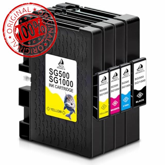 DOUBLE D SG500 SG1000 Sublimation Ink Cartridges Upgraded Chips Compatible for Sawgrass Virtuoso SG500 SG1000 Sublimation Printer (1 Black