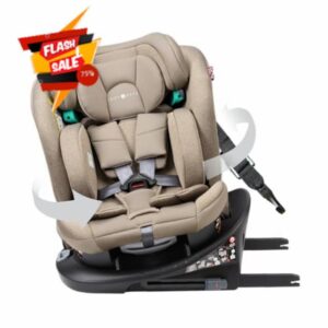 Cozy N Safe Vesta i-Size 360 Rotation Child Car Seat 40 to 150cm with ISOFix and Top Tether. (Ecru)