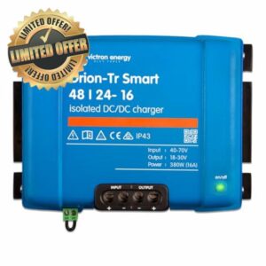 Victron Energy Orion-Tr Smart DC to DC Charger (Bluetooth) - 48/24-Volt 16 amp 380-Watt - Battery Charger for Dual Battery Systems - Isolated