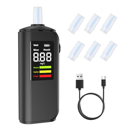 Portable Alcohol Tester with 7 Mouthpieces
