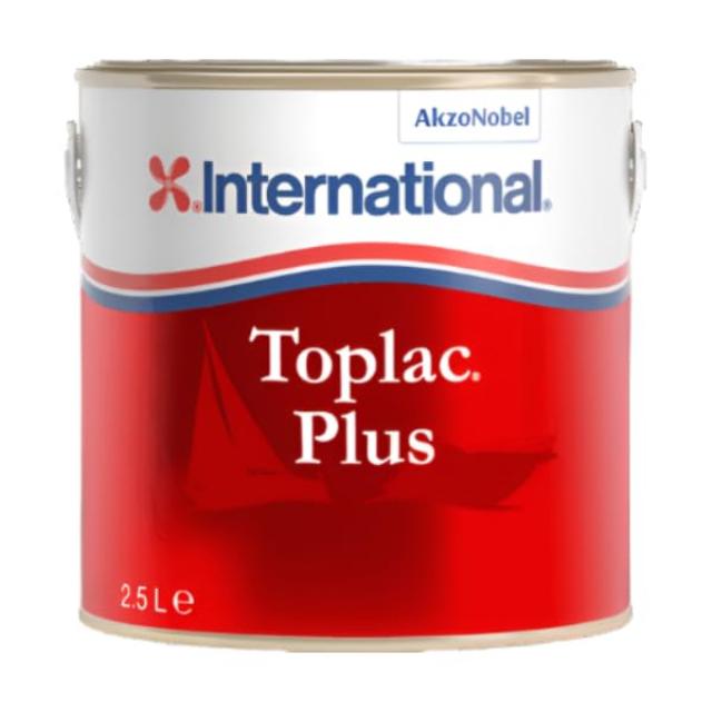 International Toplac Plus Gloss Enamel Topcoat Boat Paint 2.5 Litre - Snow White