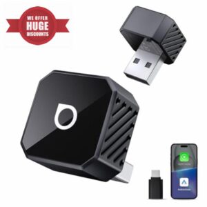 OTTOCAST MINI POT 2025 New Version Wireless CarPlay & Android Auto Adapter 2-in-1