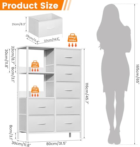 Tall Storage Organizer Unit with Steel Frame