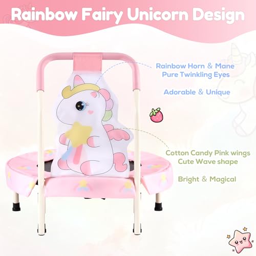 Rainbow Fairy Unicorn Jumping Toy for Younger Kids