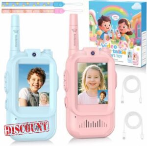2PCS Kids Video Walkie Talkies with Screen