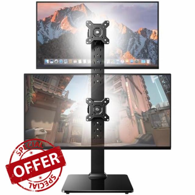 HUANUO Dual Monitor Stand for 13" to 34" Screens