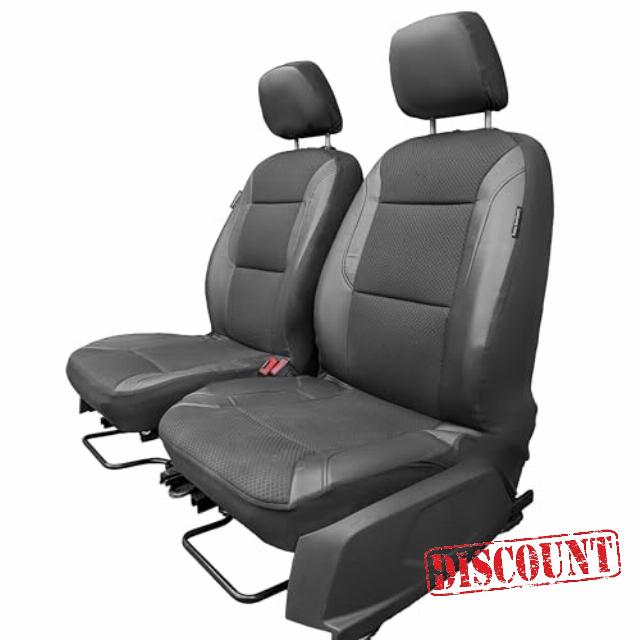 Premium Leatherette Car Seat Covers with Air-Mesh & Memory Foam – Universal Front Seat Protector