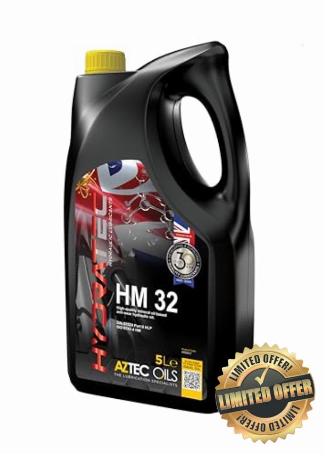 WOL-AZTEC-TOROTEC Hydratec HM 32 - High Performance Mineral Based Hydraulic Oil - Anti Wear Hydraulic Fluid - HYD017 (15L)