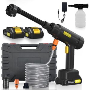 18 bar Portable High Pressure Electric Washer with 2 Batteries