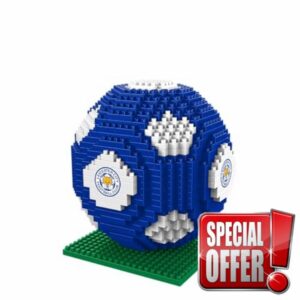 FOCO Officially Licensed Leicester City 3D BRXLZ Bricks Football Construction Toy Model