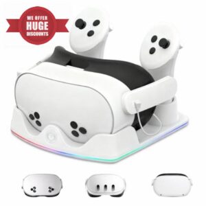 Charging Station Compatible with Meta Quest 2/3/3S