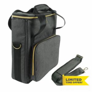 Waterproofed Vinyls Record Organizers Carrying Handle Shoulder Strap Storage Bag for Albums Storage Bag with Shoulder Strap