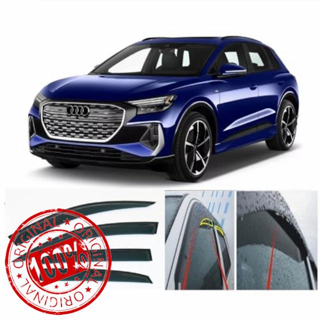 4x Wind Deflectors for AUDI Q4 e-tron 2021 2022 2023 2024 2025 2026 Weather Shields/Sun Visors/Rain Guards