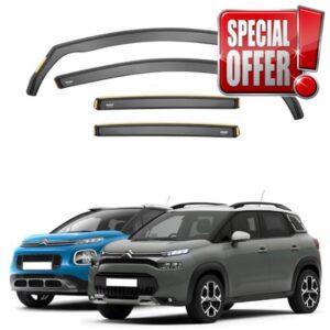 ISPEED Wind Deflectors For Citroen C3 Aircross MK1 2017-2024 4pc Set | Keep Your Car Ventilated In Rain & Wind