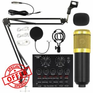 Live Streaming Kit - Professional Condenser Mics Stand