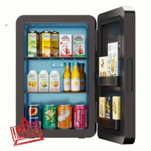 Mini Fridge 22L/30 Cans Portable Cooler & Warmer Mini Fridge for Bedrooms with Adjustable Shelves