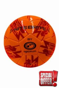 Optimum LED Light-Up Football Ball Size 5 – Glow in The Dark Soccer | Motion Activated with Auto-Off | Durable Water-Resistant Night Play | Pump & Spare Batteries Included | UK Brand