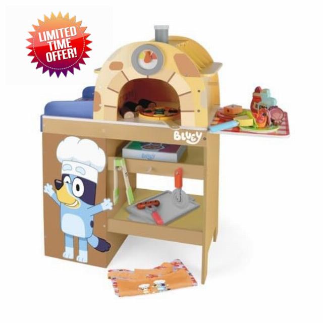 Bluey Wooden Pizza Oven Playset