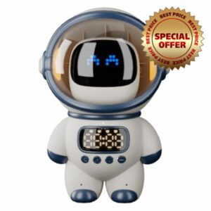 Smart AI Robot Wireless Bluetooth Speaker Sound Box Audio Alarm Clock FM Radio forBoy Girl Student Gif