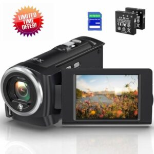 2.7K 56MP Camcorder with 16X Digital Zoom