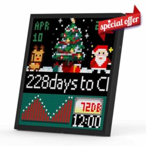 Divoom Pixoo-64 WiFi Digital Photo Frame with 64×64 Pixel Art LED Panel