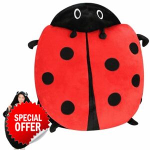 Gcroet Ladybug Plush Wearable Pillow Costume