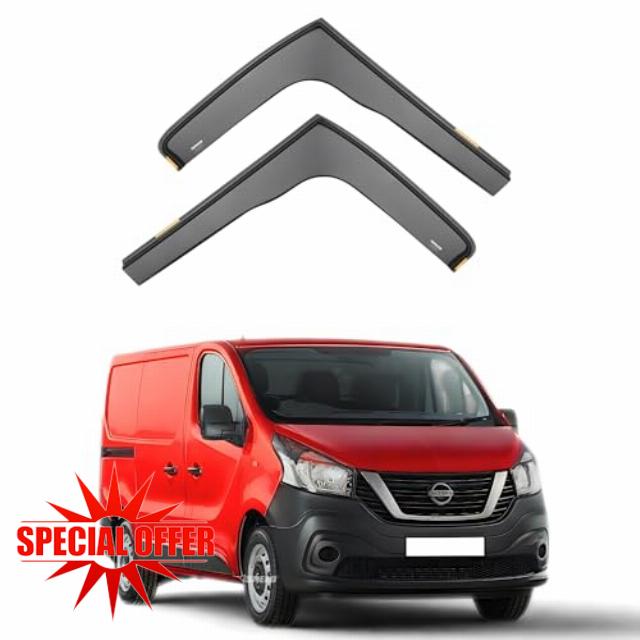 ISPEED Wind Deflectors for Nissan NV300 2016-2021 2pc Set - Keep Your Car Ventilated in Rain - Reduce Wind Turbulence - Tinted