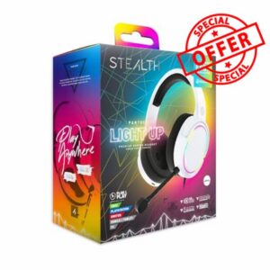 STEALTH PANTHER RGB LED Gaming Headset - White
