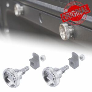 Warning Triangle Hatch Knobs for Land Rover Defender L663 - Stainless Steel