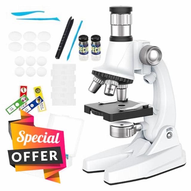 Microscope for 100X to 1200X Experiment | Scientific Learning Microscope for School Laboratory Classroom Boys Girls Students Science
