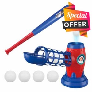 Pitching Machine For Kids – ABS | Batting Machine Baseball | Electric Automatic Baseball Pitching Machi-ne Pitcher Mach-ines For Tennis Thrower Practice Backyard Play