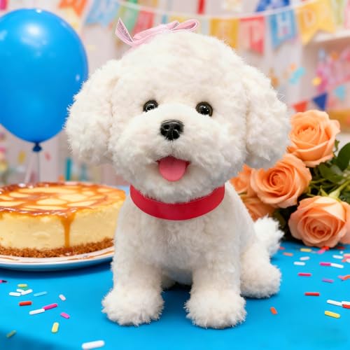 Soft Plush Dog Toy With Touch Sensing