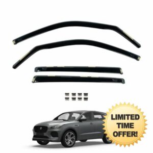 Team HEKO Wind Deflectors for Jaguar E-Pace 2018+ Front and Rear Set of Window Deflectors