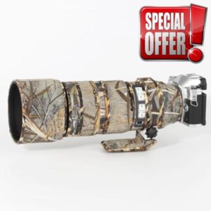 CHASING BIRDS Lens Camouflage Waterproof Coat for OLYMPUS M.ZUIKO DIGITAL ED 50-200mm F2.8 IS PRO Rainproof Lens Protective Cover Version IV (Reed Camouflage