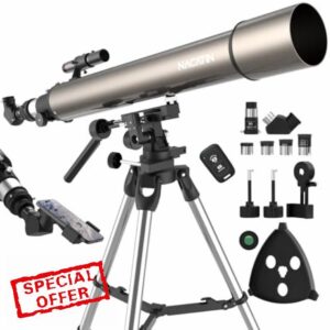 NACATIN 102mm Astronomical Refractor Telescope for Adults & Kids