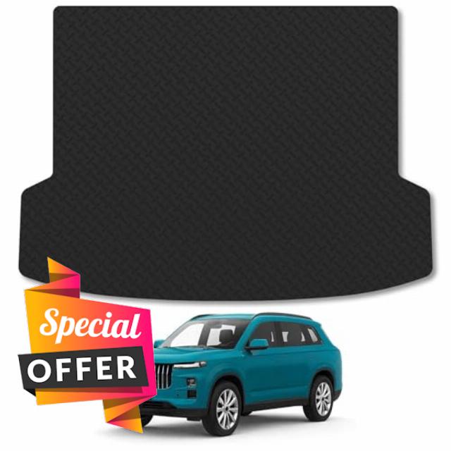 Jaecoo 7 [Plug-In-Hybrid Models] (2024+) 5mm Rubber Boot Liner Compatible with Mat Accessory Premium Thick Tailored Protector Anti-Slip Durable Custom Dog Friendly Heavy-Duty Easy-Clean All-Weathe