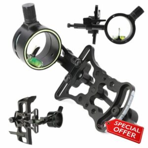 .019" Fiber Optic Single Pin Bow Sight - Micro-Adjustable