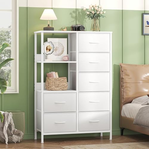 Storage Dresser with 2 Open Shelves