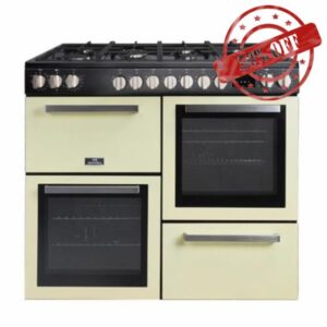 Tesla Dual Fuel Cooker - Freestanding Cream