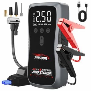 8000A Jump Starter Power Pack with Air Compressor