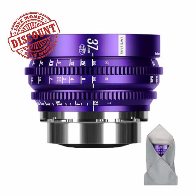 7artisans 37mm T2.9 Floral Bloom Art Series Explosive Bokeh Full-Frame Manual Focus Professional Cine Lens PL Mount Compatibility for Creative Photography and Filmmaking