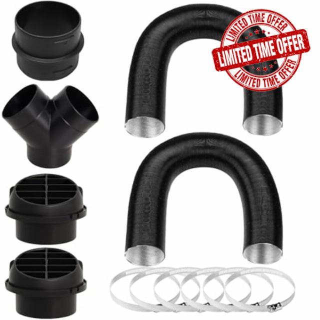 Diesel Heater Ducting 75mm Kit