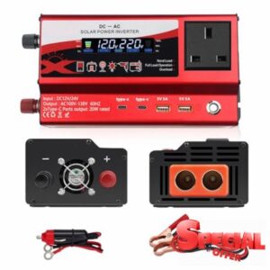 1200W Car Power Inverter DC 12V/24V to AC 220V