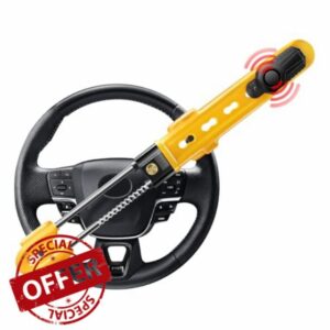 Steering Wheel Lock with 113dB Alarm