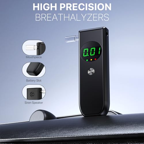 Professional-Grade Accuracy Alcohol Tester With LCD Digital Display