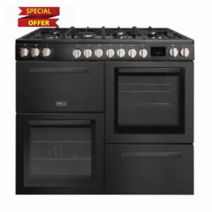 Tesla Dual Fuel Cooker - Freestanding Black